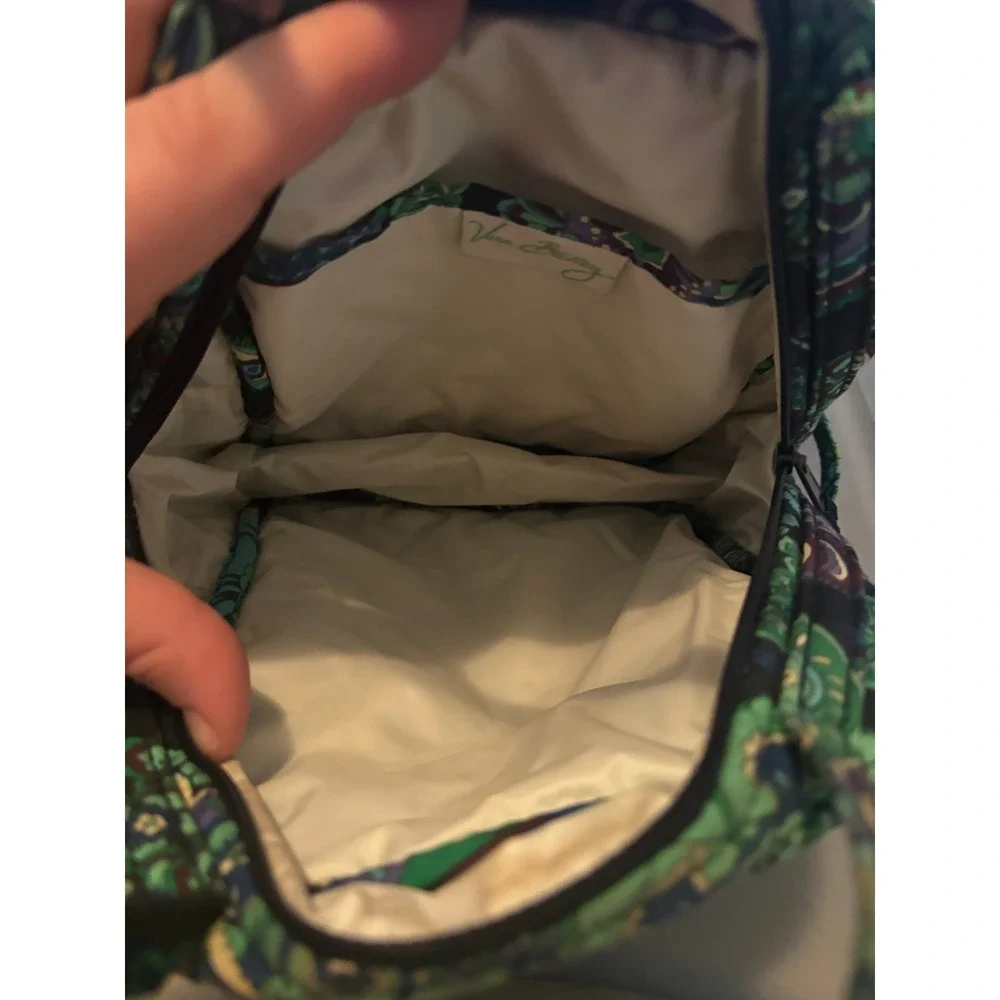 Vera Bradley Lunch Tote Bag Colorful Paisley Print Top Handle Zip Close